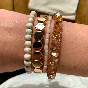 Victoria Emerson Neutral Stacking Bracelets